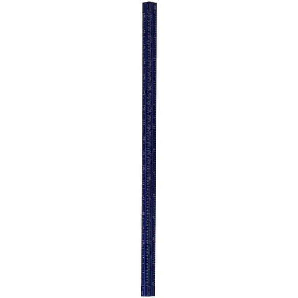 Alumicolor 3210-5 6 in. Mini Échelle d'Ingénieur Triangulaire en Aluminium&44; Bleu