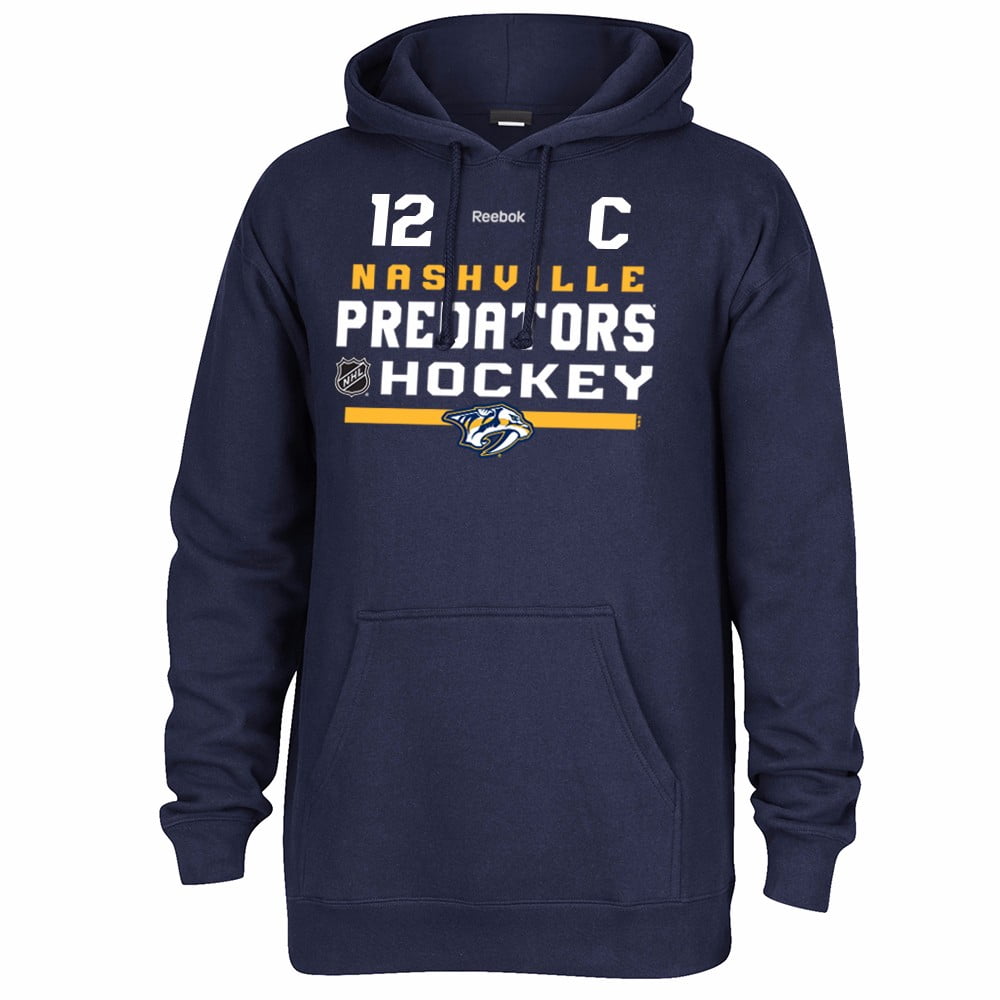 Mike Fisher Nashville Predators NHL Reebok Navy Blue Center Ice "Freeze" N&N Jersey Pullover Hoodie For Men by Reebok