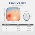 thumbnail image 3 of Easygdp The Sunset Of Dandelion 2 Pcs Windshield Sun Shade,Foldable Car Front Window Sun Shade Protection,Blocks Heat And Sunlight,Car Interior Accessories - Medium, 3 of 7