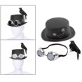 thumbnail image 1 of Sombrero de copa Steampunk Hugo con gafas de Crow Gears, 1 of 10