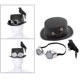 thumbnail image 1 of Sombreros de copa Steampunk unisex Sombrero de disfraz de Halloween con gafas Steampunk gótico negro con gafas y , para hombres Salvador Sombrero de copa Steampunk, 1 of 10