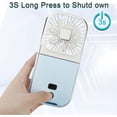 thumbnail image 5 of Portable Fan, Portable Mini Fan, Handheld Fan, 4 Speed Small Personal Fan, Pocket Fan, 180 Rechargeable Quiet USB Fan for Outdoor, Travel, 5 of 5