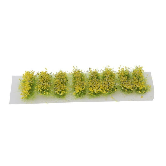 KLKCMS Miniature Flower Vegetation Groups Military Model Stage DIY Material Yellow
