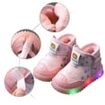 thumbnail image 3 of Girls Winter Solid Color Polka Dot Snow Boots Warm and Comfortable Boots, 3 of 9