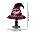thumbnail image 2 of Halloween Witch Hat Desk Lamp Decoration – Resin Craft LED Table Light for Home Decor, Bedroom, Living Room, Party Ornament, Spooky Seasonal Gift, 2 of 5