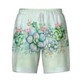 thumbnail image 5 of Rocae Succulent for Men's Swim Trunks Quick Dry With Two Side Pockets and One Lined Patch Pocket3X-Large, 5 of 9