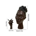 thumbnail image 2 of Black Woman Smoking Head Incense Burner,Calming Room Waterfall Decor and Unique Home Gift, 2 of 8