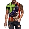 thumbnail image 1 of Camisetas Casuales Impresas de Manga Corta en el Patrón de Rayas, Camisetas Ligeras de Algodón a Rayas para Hombres, 1 of 5