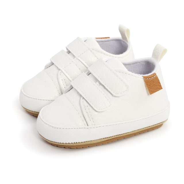 ZAXARRA Infants Leather Shoes Unisex Anti-Slip Socks Sneaker Decoration