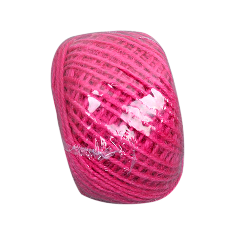 50m Colorful Jute Twine Rope String Packing Wrapping Ribbon Crafting