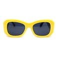 thumbnail image 2 of Womens Buffed Sleek Mod Oversized Butterfly Fashion Sunglasses Yellow Brown - Black, 2 of 4