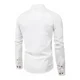 thumbnail image 3 of Camisa Slim Fit Cuello Mao Manga Larga Hombre Vestir Casual, 3 of 7