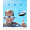thumbnail image 2 of Kids Swim Goggles, Swimming Goggles for Kids with Nose Clip, Earplugs, Nose Bridge for Age 3-15(Blue & Purple), 2 of 6