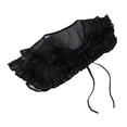 thumbnail image 2 of Fashion Chiffon False Collar Shawl Ruffle Dress Decor Accessories Black, 2 of 8
