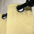 thumbnail image 3 of Ambesonne Geometric Grommet Curtain, Triangle Square Shape, 50" x 108", Marigold and White, 3 of 6