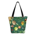 thumbnail image 3 of Gaeub Vegan Printed Tote Bag Grocery Bag Reusable Shoulder Bag with Zip for School Kitchen Park DIY, 3 of 9