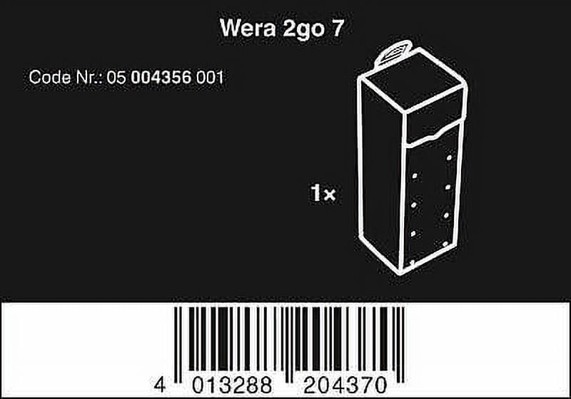 Wera 004356 Wera 2go 7 High Tool Box
