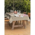 thumbnail image 2 of Outdoor Tablecloth with Umbrella Hole and Zipper, Gnomes Easter Rectangle Table Cloth 60x84 Inch Waterproof Tablecloth, Vintage Bunny Eggs Retro Art Rustic Picnic Table Cover for Patio Camping, 2 of 7