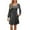 Dark Gray, variant on biudgviw Sweater Dresses for Women Casual Ribbed Knit Square Neck Long Sleeve Pullover Dress Fall Comfy Mini Dress with Pockets