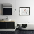 thumbnail image 2 of Country Pig Cute Bathtub Animals & Insects Graphic Art Luster Gray Framed Art Print Wall Art, 2 of 6