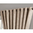 thumbnail image 3 of Evelyn - Wall-to-Wall Extra Wide Embossed Blackout Grommet Curtain Panels with 2 Rope Tiebacks - Ideal for Window Decor or Room Divider (2 Panels 108" W x 108" L Each, Taupe), 3 of 4