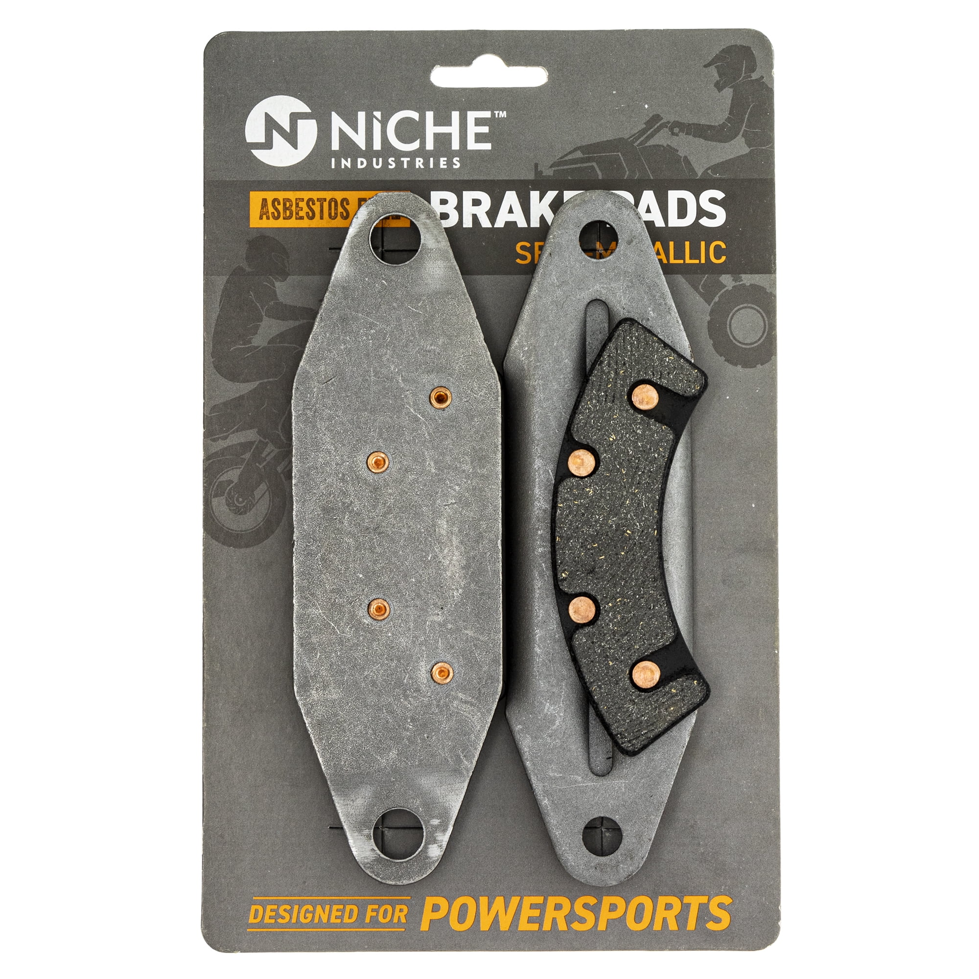 Niche Parking Brake Pad Set for Arctic Cat Prowler XTZ 1000 SemiMetallic
