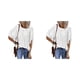 thumbnail image 2 of Qarigey Camisa de media manga con volantes elegante blusa de encaje fresca viaje cumpleaños verano primavera ropa mujer Tops Accesorios Type3 NO3, 2 of 6