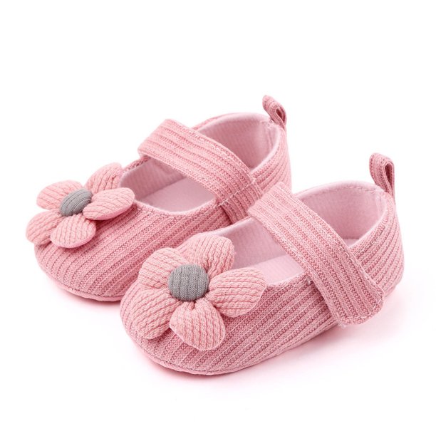 Puntoco Sandalias De Verano Para Bebés,(6-12 Meses) Verano Nuevo Bebé Lindo Tejido Flor Lana Zapatos De Tela Antideslizante Bebé Niño Zapatos Bebé Niño Zapatos Rosa 11