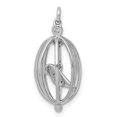 thumbnail image 3 of Sterling Silver & Gold-plated Diamond Mystique Round Hoop Earrings QDF120, 3 of 4