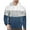 White, variant on Men's Graphic Pullover Hoodie Patchwork Design Long Sleeve with Pocket Casual Wear