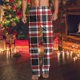 thumbnail image 1 of Pantalones largos para hombre, ropa de dormir para el hogar, pantalones de pierna recta con estampado fino, pantalones casuales para hombre, pantalones para hombre, 1 of 5