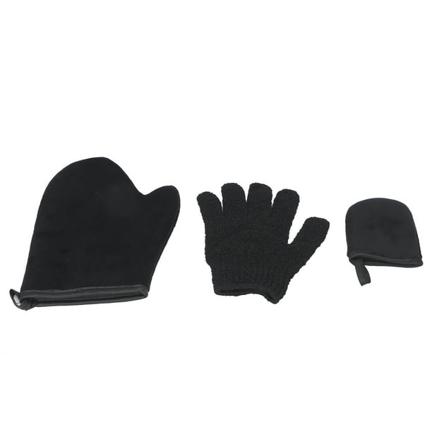 Kit de manoplas autobronceadoras, 3 piezas de manoplas autobronceadoras sin sol, manopla autobronceadora impulsada por el rendimiento