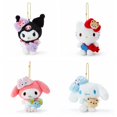 thumbnail image 2 of Llaveros de dibujos animados Kawaii My Melody Kuromi Cinnamoroll Kt Cat Purin Dog, juguete de felpa, animales de peluche de Anime, colgante pequeño, 12cm, 2 of 4