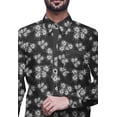 thumbnail image 3 of BESTMAN Long Sleeve Spread CollarShirtsFor Men Cotton Button DownShirts, 3 of 5