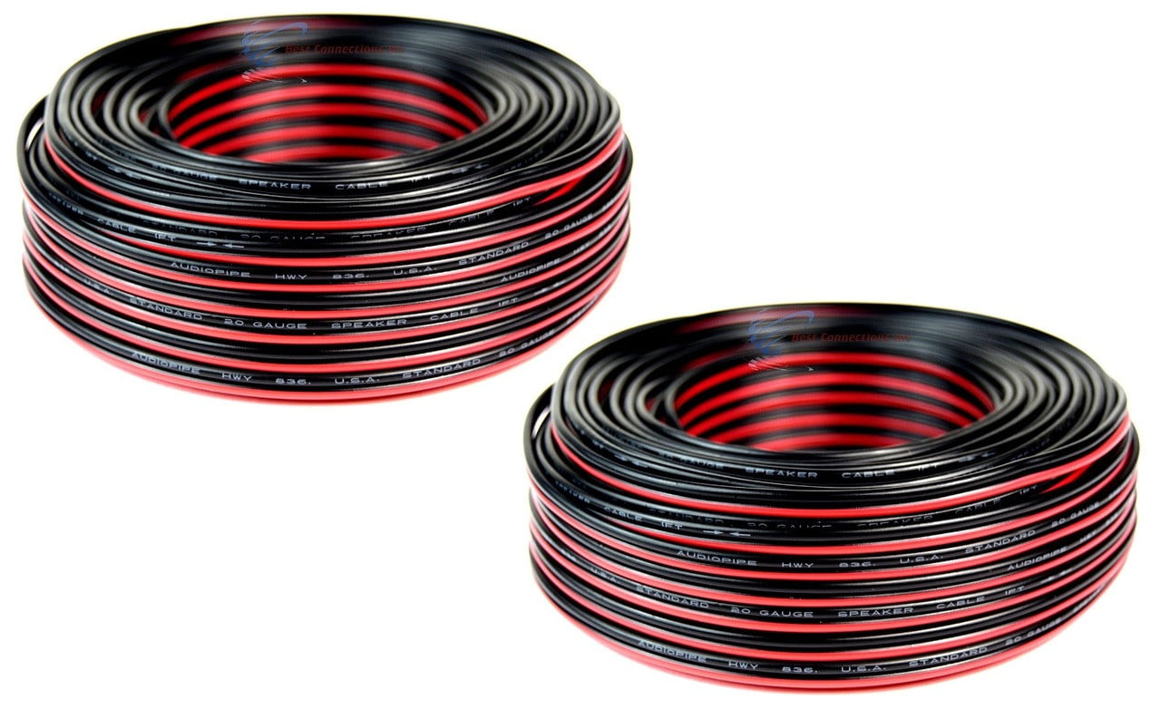 20 Gauge Speaker Wire Red/Black By The Foot — DIY Retro Arcade