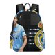 thumbnail image 1 of Rodri-theme Backpack, Campus style schoolbag Bookbag with Adjustable Shoulder Straps And Large Zip Compartment, Unisex Travel Bags.42x30x15cm, 1 of 6