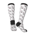 thumbnail image 4 of Balery Poodle Dog Printed Novelty Socks Men's Women's Crew Socks Sports Socks Knee High Socks Cotton Socks Quirky and Cool Socks, 4 of 9