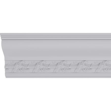 9 1/8"H x 3 7/8"P x 9 7/8"F x 94 1/2"L, (6" Repeat), Southampton Acanthus Crown Moulding