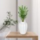 thumbnail image 5 of Jarrón de plástico para flores secas - Decoración cerámica estilo cerámica de 9,45 pulgadas, centro de mesa rojo o blanco para salón y comedor, 5 of 6