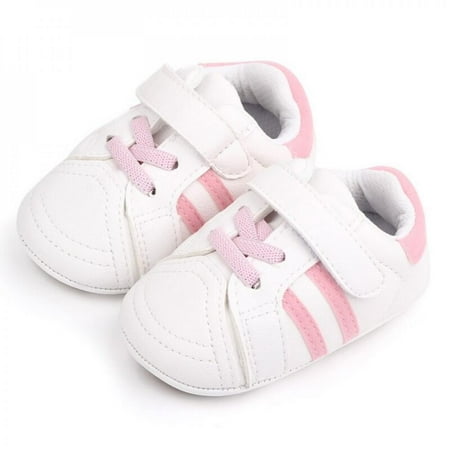 

Elaydool Infantborn Baby Girls Solid Shoes Soft Soled Rubber Anti-Slip Sport Shoes Toddler Kid Children First Walker Size 0-18M