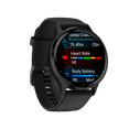 thumbnail image 6 of Garmin Venu 3 Advanced Fitness And Health Tracker Smart Watch With Slate Stainless Steel Bezel And 45 MM Black Case and Silicone Band 1.4 Inch AMOLED Touch Screen Display And 14 Days Battery Life, 6 of 9