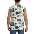 thumbnail image 4 of Uemuo Back To School A Pattern Men's Sleeveless T-Shirt,Muscle Athletic Tank Top, Moisture-wicking Quick-dry Breathable Classic Tee Top for Gym Run Outdoor Sports-Small, 4 of 8