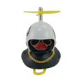 thumbnail image 1 of Pato Decorativo Negro Con Casco Modelo 2, 1 of 4
