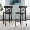 thumbnail image 6 of Picket House Furnishings Calhoun 30" Bar Stool in Dark Brown, 6 of 11