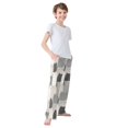 thumbnail image 3 of FORMRS Kids Pajama Pants with Pockets Size 6-8Y Boys Lounge Sleep Bottoms, Gray Cute Cats, 3 of 8
