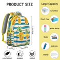 thumbnail image 6 of Pineapple Themed Travel Backpack - Great for School & Weekend Getaways, Durable Material & Roomy Interior, 6 of 6