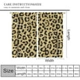 thumbnail image 2 of Leopard Blackout Curtains, Leopard Wildlife Animal Print Random Blemishes Spots Window Treatments, Retro Rod Pocket Thermal Insulation Drapes for Bedroom Living Room, 84" W X 84" L, 2 of 6