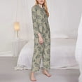 thumbnail image 3 of Sigee Sketch Squirrels Linen for Women’s Pajama Sets Long-Sleeved Pjs Sets for Women 2 piece Sleepwear-Large, 3 of 7