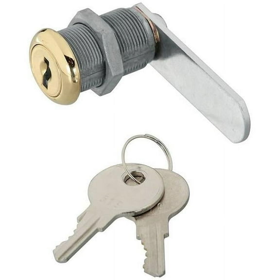 National Hardware 7174683 0.75 in. Door & Drawer Utility Lock - Steel, Brass