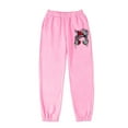 thumbnail image 4 of YUEHUA Girls' Sweatpants Super Soft Athletic Performance Pants Wide Leg Drawstring Baggy Pants Athletic Joggers Sweat Trousers, Size 7-8 Years, 4 of 9